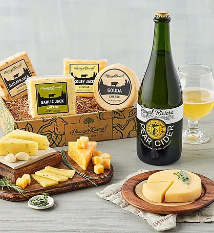 Harry & David® Gourmet Cheese Collection with Royal Riviera™ Pear Cider